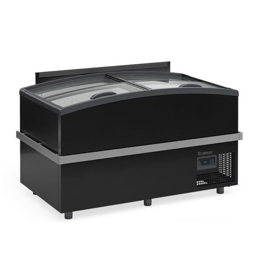 Ilha Supermercado Dupla Ação GISM150 Gelopar Expositor Preto Bivolt