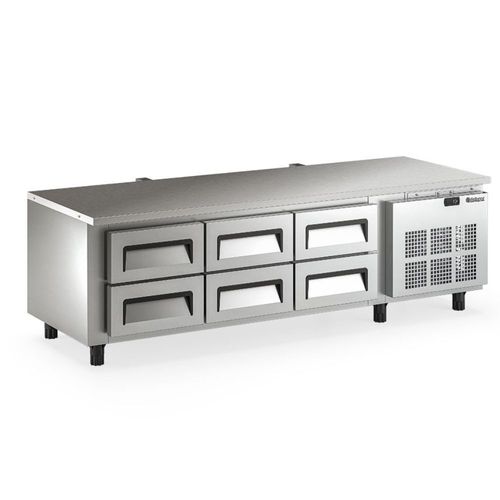 Balcão Refrigerado Baixo Hamburgueria GBFB200AI Gelopar Balcão Inox 220V