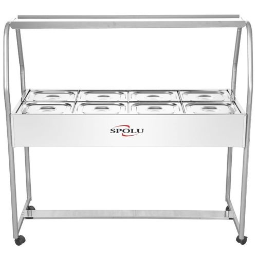 Buffet Térmico 8 Cubas SPL508 Spolu Self Service Inox 220V