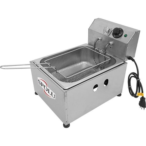 Fritadeira Elétrica 6L SPL570 Spolu Fritador 1 Cuba Inox 220V