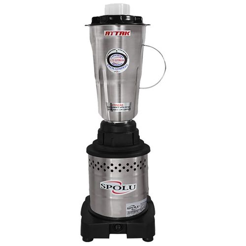 Liquidificador Alta Rotação 1,75L Attak SPL038 Spolu Liquidificador Inox 220V