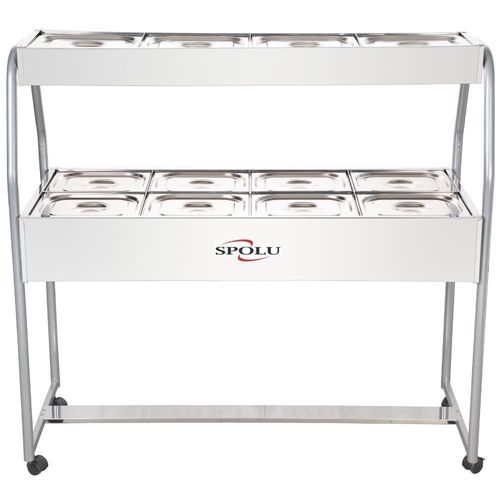 Buffet Combinado 8 Cubas Quente e 4 Cubas Frias SPL508CO Spolu Self Service 220V