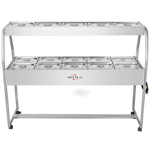 Buffet Combinado 10 Cubas Quente e 5 Cubas Frias SPL512CO Spolu Self Service 220V
