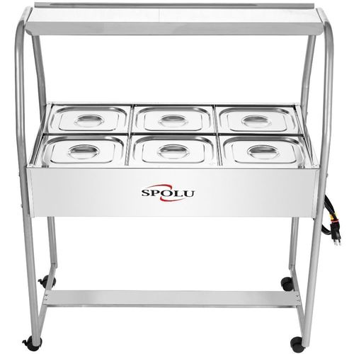 Buffet Térmico Infantil 6 Cubas SPL506IF Spolu Self Service Inox 220V