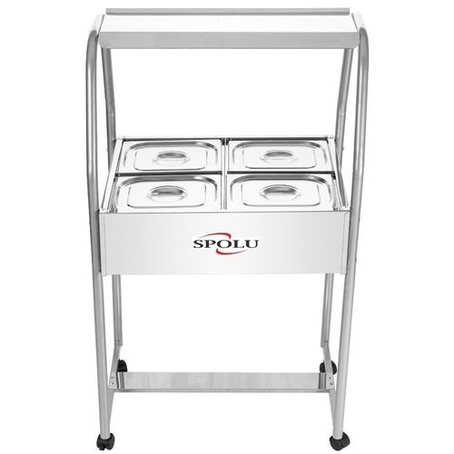Buffet de Salada Infantil 4 Cubas SPL51OIF Spolu Self Service Inox