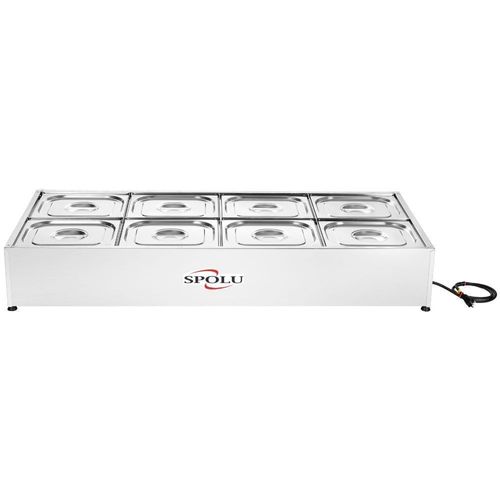 Buffet Térmico de Bancada 8 Cubas SPL5O8BC Spolu Self Service Inox 220V