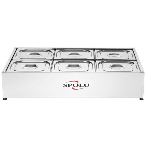 Buffet Salada de Bancada 6 Cubas SPL511BC Spolu Self Service Inox