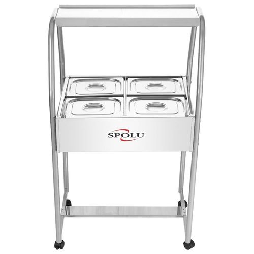 Buffet de Salada 4 Cubas SPL510 Spolu Self Service Inox